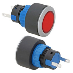 Lampka kontrolna do montażu panelowego 24V, czerwona 22mm LED Zacisk stykowy RS PRO