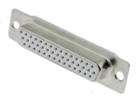 DSC-544 (gęste) gniazdo proste lutowane na przewód 44-pin