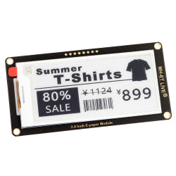 E-paper 2.9" 296x128px - wyświetlacz czarnobiały SPI 