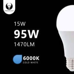 Żarówka LED E27 A65 15W 230V 6000K 1470lm Forever Light RTV003463