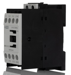 Stycznik 24 V AC RS PRO styki: 3 4 kW 9 A 1NC Szyna DIN Śruba