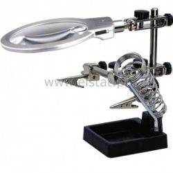 Uchwyt z lupą i podst LED ( Trzecia ręka )