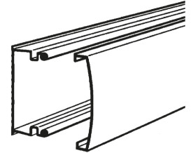 Koryto kablowe szerokość 22 mm głębokość 12mm typ Koryto mini Planet-Wattohm PVC Zamknięty Biały