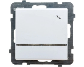 SONATA Łącznik schodowy z podświetleniem niebieskim biały mat ŁP-3RS/m/75