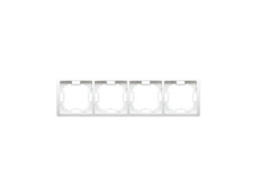 SIMON BASIC STANDARD Ramka 4 poczwórna uniwersalna biała BMR4/11 KONTAKT SIMON