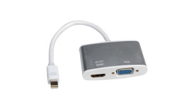Adapter Kablowy Roline 4K Minidp - Hdmi/Vga, Minidp M - Hdmi/Vga F, Actief