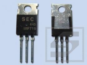 TR IRF710;SAMSUNG;TO220;tranzystor; N-MOSFET;2A;400V;36W;3.6R;Pbf;