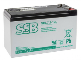 AKUM.12V 7.2AH SSB FASTON 6,3