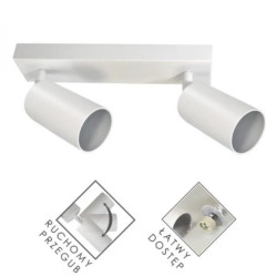 Lampa spotlight Fargo 2xGU10 biała