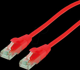 21453182 Patchkabel Cat.6a UTP, rot, 0.3 m
