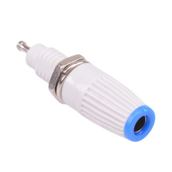 Blue 4mm Binding Post Grey Body M8