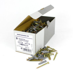 Kołek rozporowy 6x30 z wkrętem 4x50 (300 szt.) PGB