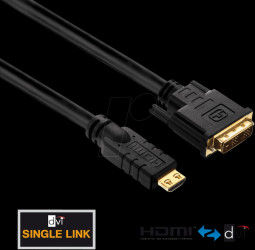 PI3000-075 HDMI/DVI cable - PureInstall series 7.50m