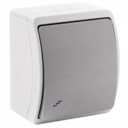 Łącznik schodowy n/t AQUATIC, IP44, szaro-grafitowy,OR-OE-7102/GR