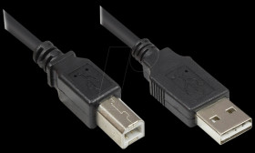 2510-EU01 USB 2.0 EASY male A &gt; male B, black, 1m