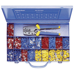 Klauke MK230B507 Crimp Connector Set 0.50mm&#xB2;-6mm&#xB2; Red/Blue/Yellow 826pieces