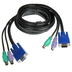 Kabel do przeł.KVM VGA+2xPS2 KYS-102 KVM