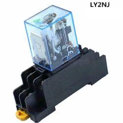 STYCZNIK PRZEKAŹNIK 230V DC Z PODSTAWKĄ 2X5A 1X10A / LY2NJ 230V AC