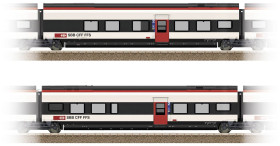 Wagon osobowy TRIX H0 23281 Wagon osobowy TRIX H0 23281 H0 zestaw uzupełniający 1 dla Giruno z SBB B(B11) 2. klasa i C(B