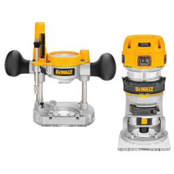 DEWALT D26204K-LX 1/4in Premium Plunge &amp; Fixed Base Combi Router 900 Watt 110V