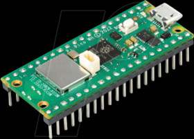 RASPBERRY PI PICO WH Raspberry Pi Pico WH, RP2040, Cortex-M0+, WLAN, microUSB