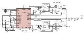 Dual, Multiphase Step-Down Voltage Mode DC/DC Controller with Accurate Current Sharing