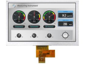 Kolorowy wyświetlacz LCD 7 TFT WXGA 1024 x 600 MIPI I/F Nie Midas