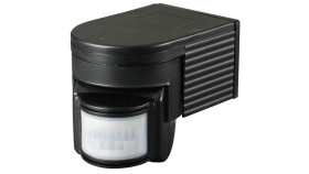 Ścienny Czujnik Ruchu Zmierzchu Pir Zewnętrzny Led Czarny 180 Stopni Na...