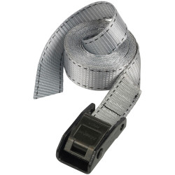 Master Lock 3112EURDAT Lashing Strap with Metal Buckle, Grey 5m 150kg (Single)