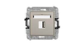 Icon Mechanizm Ładowarki Usb Pojedynczej Usb A, 5W Max., 5V, 1A Taupe 60Icusb-1