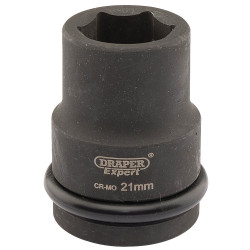 Draper Expert 05002 Expert 21mm 3/4&quot; Square Drive Hi-Torq&#xAE; 6 Point Impact Socket