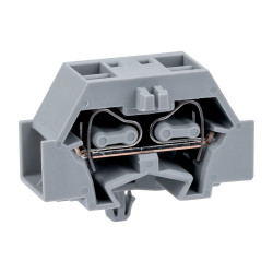 WAGO 261-341 4 Conductor Snap In Terminal Block Grey