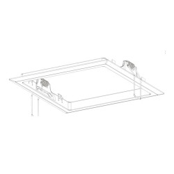 Intelight Ramka do montażu podtynkowego STARLED QUAD biała 93001