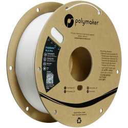 Polymaker PA13001 Filament do drukarek 3D PLA+ Żarnik o dużej prędkości, odporny na uderzenia 1.75 mm 1000 g biały PolyS