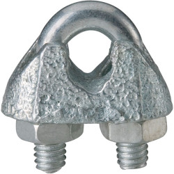 Toolcraft Galvanised Steel Cable Clamps DIN 741 M4 x 3mm Pack Of 10