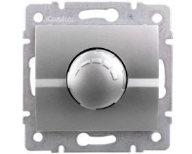 LOGI Ściemniacz obrotowy 500W z filtrem śrubowe 10AX 250V Srebrny 25201