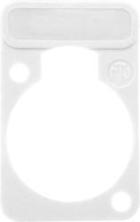 Marking plate, white for XLR panel socket, DSS-WHITE