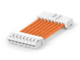 Kabel przewód-płytka, 300 V, raster: 2.5mm, 300mm, Pomarańczowy