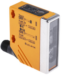 Czujniki fotoelektryczne Dyfuzyjny w obudowie prostokątnej ifm electronic PNP zakres 50 mm → 1.8 m LED