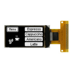 Wyświetlacz OLED 0.96cal Biały macierz pasywna 64 X 128pikseli Midas COG I2C, SPI