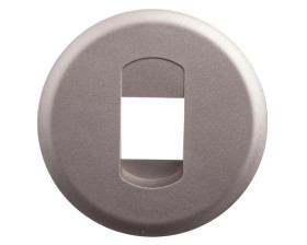 CELIANE Plakietka gniazda głośnikowego pojedynczego tytan 068511