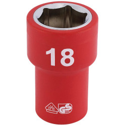 Draper Expert 31724 3/8&quot; Sq. Dr. Fully Insulated VDE Socket (18mm)