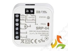 Sterownik rolet uniwersalny dopuszkowy przewodowy TYP: SRP-04 EXTA ZAMEL