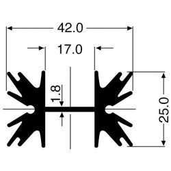 Fischer Elektronik 10019193 SK 129 Heat Sink 5 K/W TO 220 SOT 32