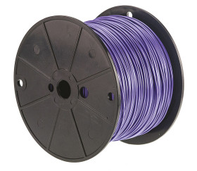 Przewód jednożyłowy linkowy 0.81 mm² Fioletowy Alpha Wire PVC 18 AWG 300 V dł. 305m 16/0,25 mm +105°C Lista UL