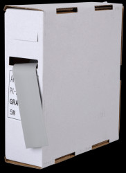 Heat-shrink tubing box, 8 m, grey, Ø9.5 mm