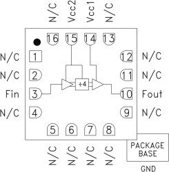 InGaP HBT Divide-by-4 SMT, 10 - 26 GHz