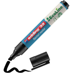 Edding 4-32001 Flipchart marker Wedge tip 1-5 mm Black 1 pc