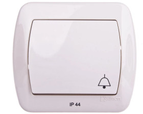 Simon Akord Przycisk bryzgoszczelny /dzwonek/ IP44 beżowy AD1B/12