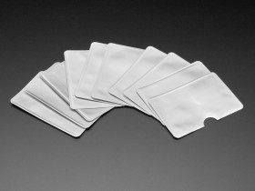 Adafruit Silver RFID Blocking Card Sleeves (10-pack)